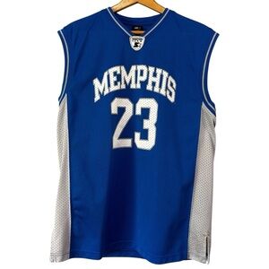 Starter Team Memphis Tigers # 23 Blue Basketball Jersey NBA Size Large